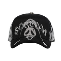 vista frontal de la gorra barbas hats modelo scream