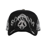 vista frontal de la gorra barbas hats modelo scream