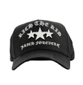 panel frontal de la gorra barbas hats rich stars
