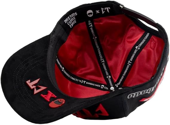 interior en satin vista inferior gorra ct racing