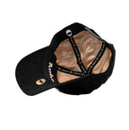 panel interior en satin dorado gorra b star