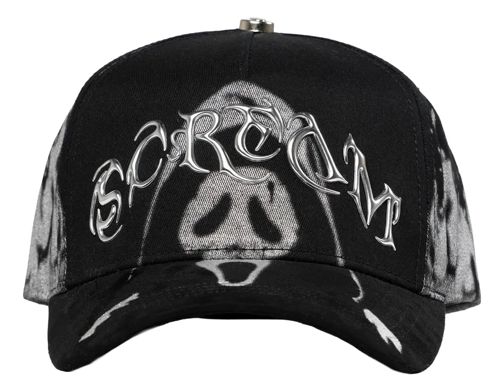 panel frontal de la gorra barbas hats scream 