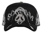 panel frontal de la gorra barbas hats scream 