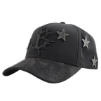 gorra barbas hats dark nebula con bordado 3d y pines metalicos