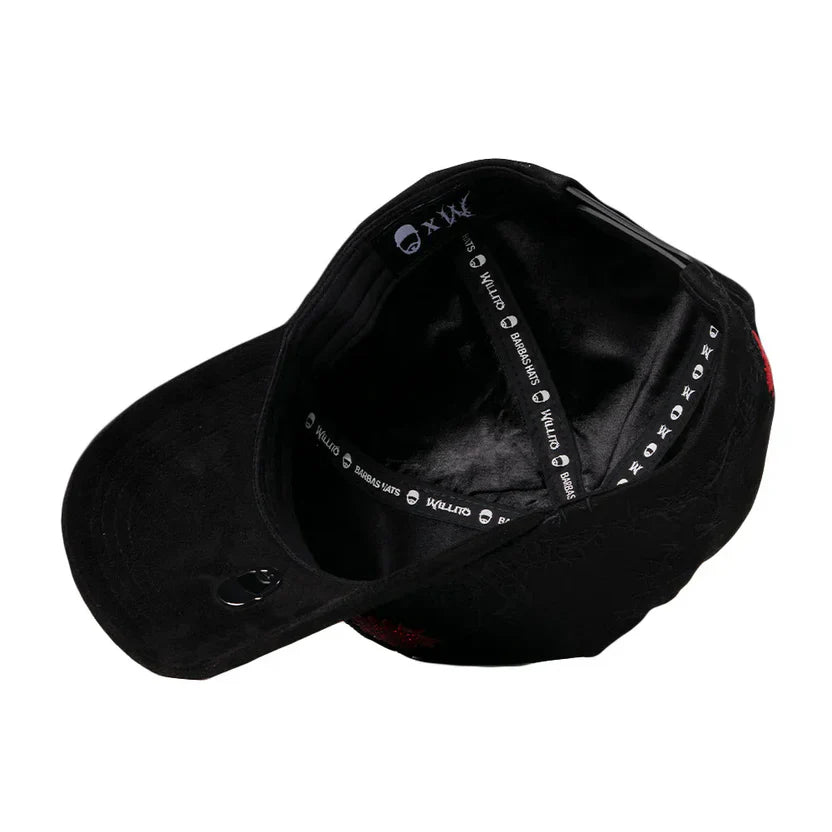 gorra barbas hats x fes willito y lonche heartbrearker vista al panel interior