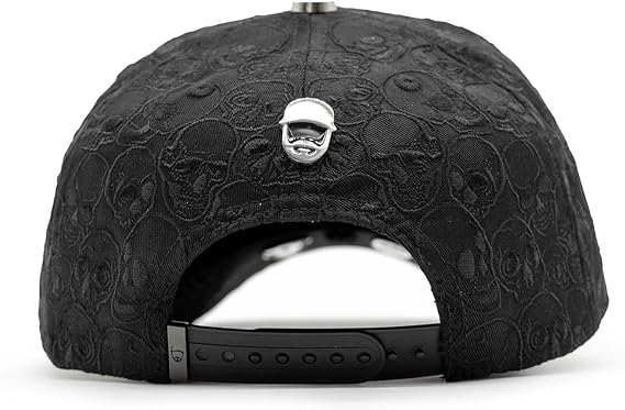 panel trasero de gorra barbas hats skate or die