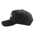 Vista lateral izquierda con piedras en negro snowflakes