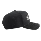vista lateral derecha platinum snowflakes gorra de barbas hats
