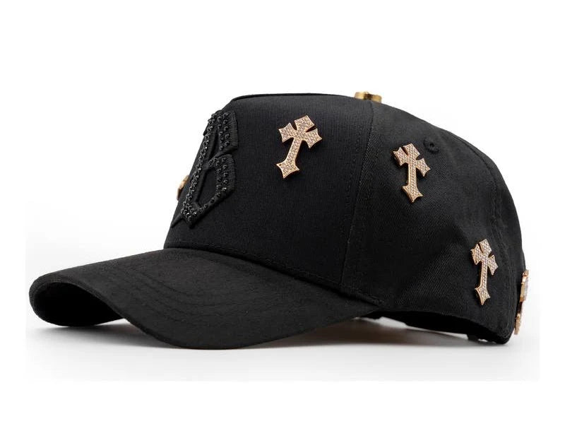 vista lateral izquierda con cruces 24k b chrome gold