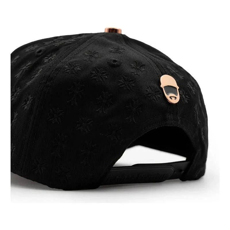 panel trasero con pin metalico 24k chrome rose gold