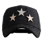 vista frontal gorra rockstar de barbas hats