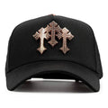 vista frontal gorra chrome rose gold pin 24k